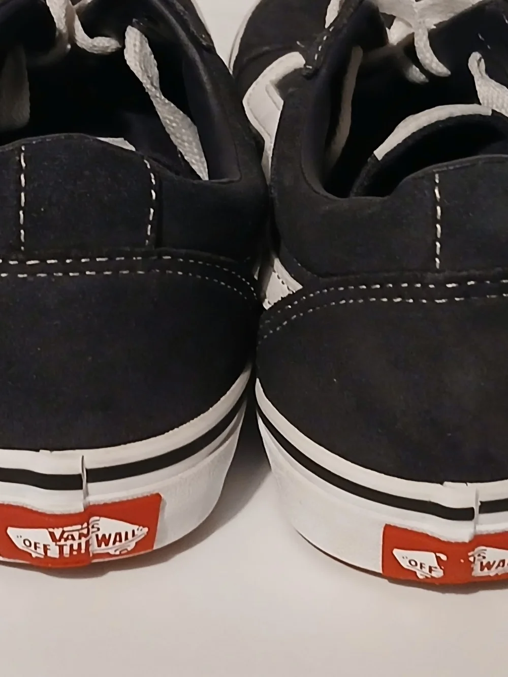 Vans Ward Low Top Sneakers Black White Skate Shoes Size 6